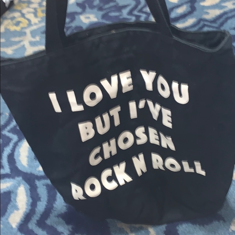 Black Rock n’ roll tote bag